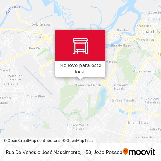 Rua Do Venesio José Nascimento, 150 mapa