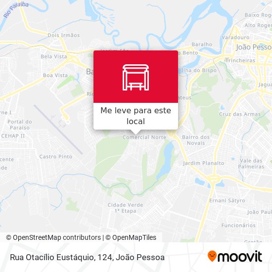 Rua Otacílio Eustáquio, 124 mapa
