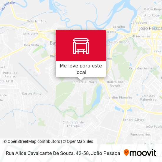 Rua Alice Cavalcante De Souza, 42-58 mapa