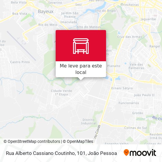 Rua Alberto Cassiano Coutinho, 101 mapa