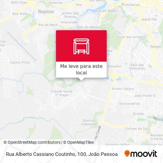 Rua Alberto Cassiano Coutinho, 100 mapa
