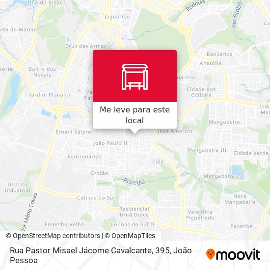 Rua Pastor Misael Jácome Cavalcante, 395 mapa