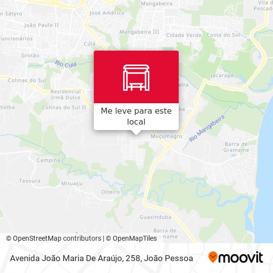 Avenida João Maria De Araújo, 258 mapa