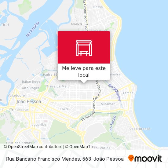 Rua Bancário Francisco Mendes, 563 mapa