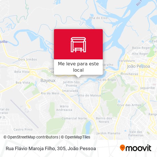 Rua Flávio Maroja Filho, 305 mapa