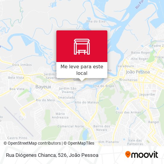 Rua Diógenes Chianca, 526 mapa