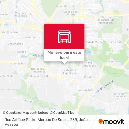 Rua Artífice Pedro Marcos De Souza, 239 mapa