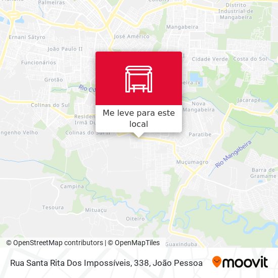 Rua Santa Rita Dos Impossíveis, 338 mapa