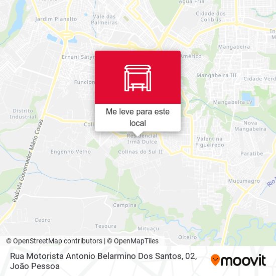 Rua Motorista Antonio Belarmino Dos Santos, 02 mapa