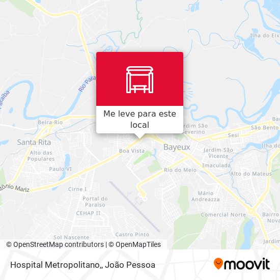 Hospital Metropolitano, mapa