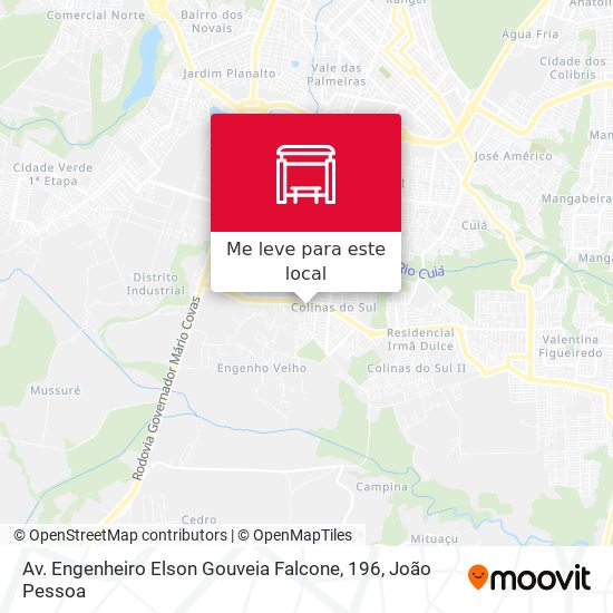 Av. Engenheiro Elson Gouveia Falcone, 196 mapa