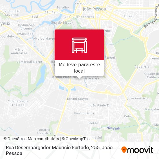 Rua Desembargador Maurício Furtado, 255 mapa