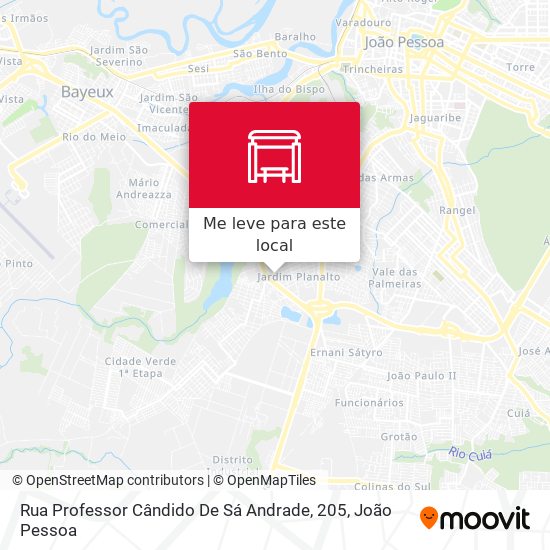 Rua Professor Cândido De Sá Andrade, 205 mapa