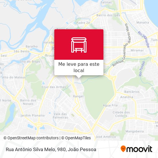 Rua Antônio Silva Melo, 980 mapa