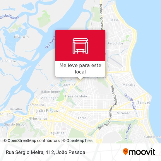 Rua Sérgio Meira, 412 mapa
