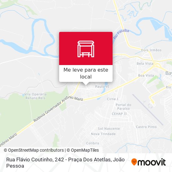 Rua Flávio Coutinho, 242 - Praça Dos Atetlas mapa