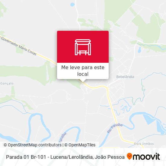 Parada 01 Br-101 - Lucena / Lerolãndia mapa
