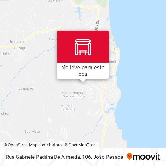 Rua Gabriele Padilha De Almeida, 106 mapa