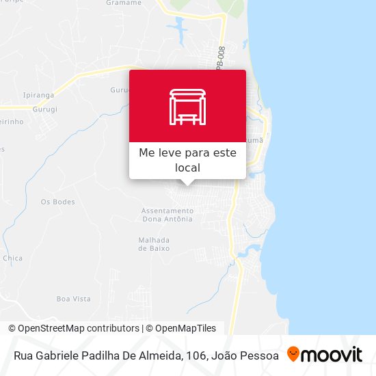 Rua Gabriele Padilha De Almeida, 106 mapa
