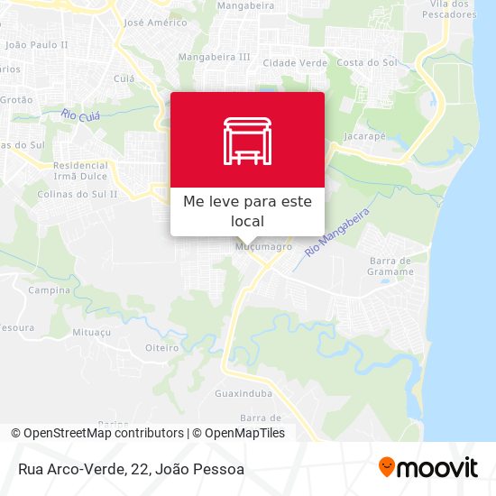 Rua Arco-Verde, 22 mapa