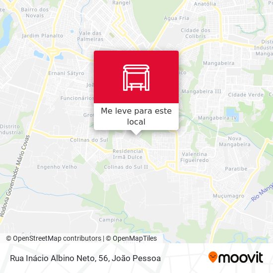 Rua Inácio Albino Neto, 56 mapa