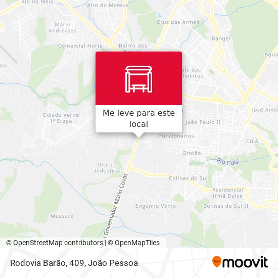 Rodovia Barão, 409 mapa
