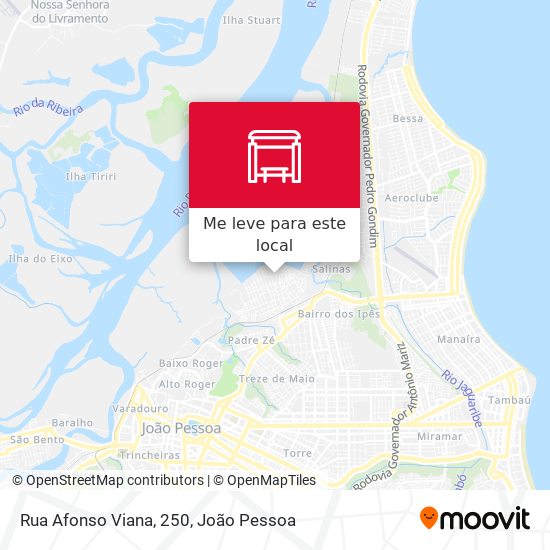 Rua Afonso Viana, 250 mapa