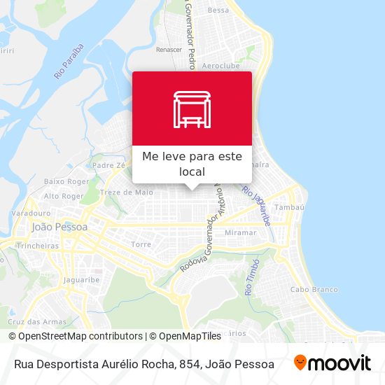 Rua Desportista Aurélio Rocha, 854 mapa