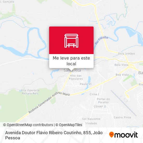 Avenida Doutor Flávio Ribeiro Coutinho, 855 mapa
