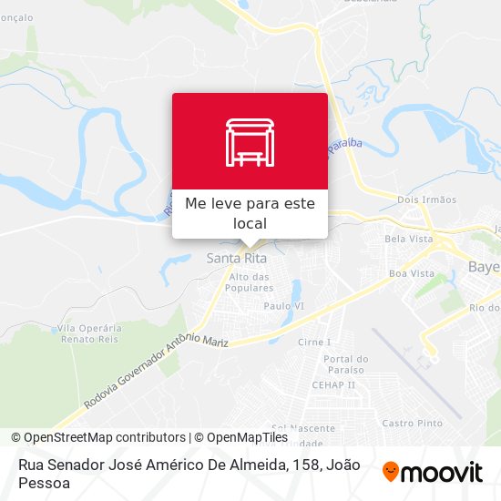 Rua Senador José Américo De Almeida, 158 mapa