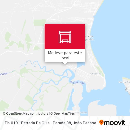 Pb-019 - Estrada Da Guia - Parada 08 mapa