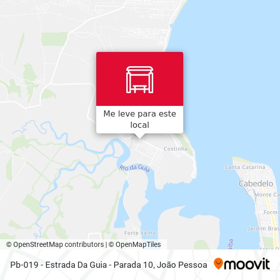 Pb-019 - Estrada Da Guia - Parada 10 mapa