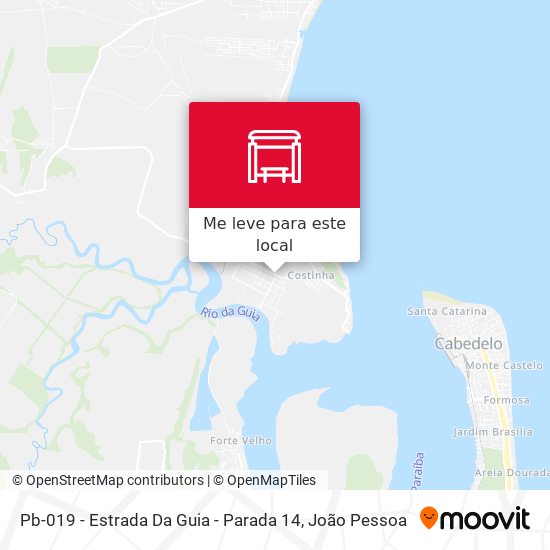 Pb-019 - Estrada Da Guia - Parada 14 mapa