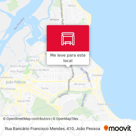 Rua Bancário Francisco Mendes, 410 mapa