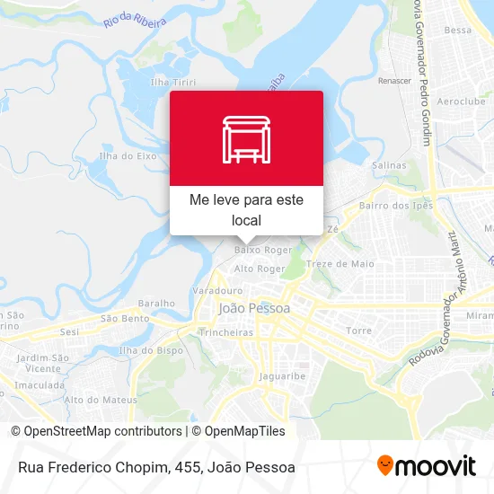 Rua Frederico Chopim, 455 mapa