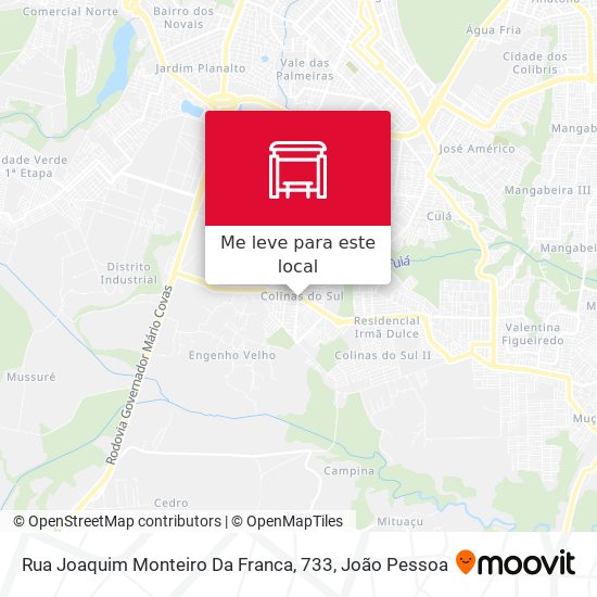Rua Joaquim Monteiro Da Franca, 733 mapa