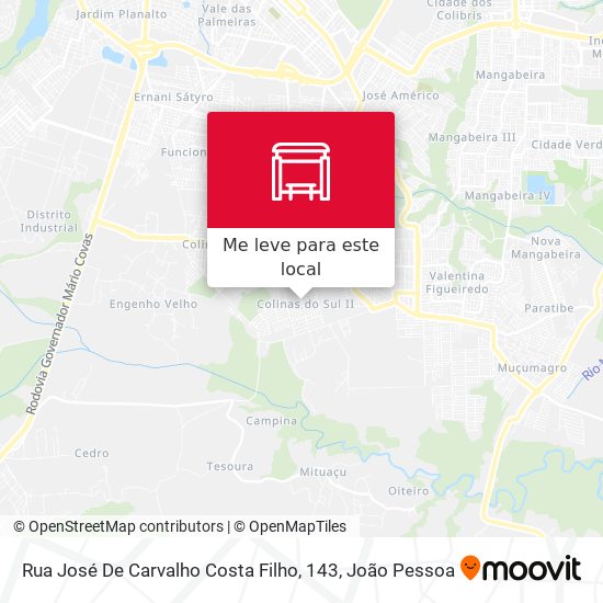 Rua José De Carvalho Costa Filho, 143 mapa