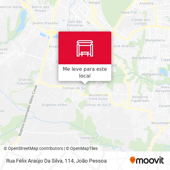 Rua Félix Araújo Da Silva, 114 mapa
