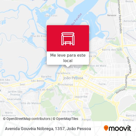 Avenida Gouvêia Nóbrega, 1357 mapa