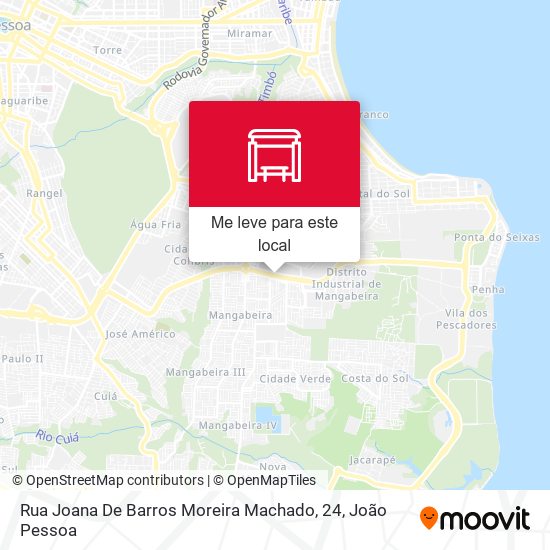 Rua Joana De Barros Moreira Machado, 24 mapa