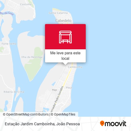 Estação Jardim Camboinha mapa