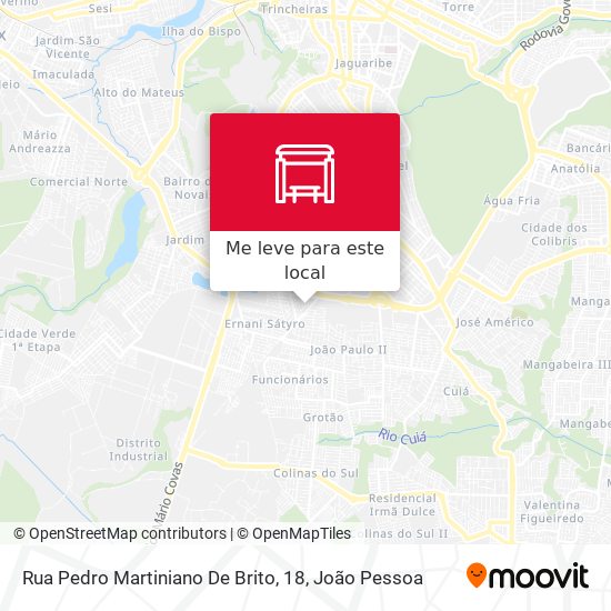 Rua Pedro Martiniano De Brito, 18 mapa