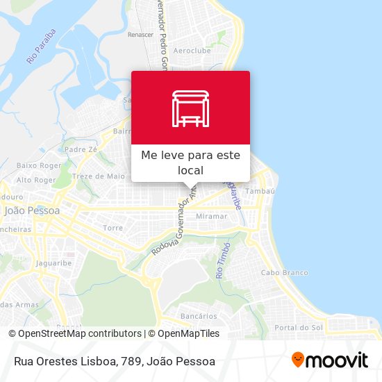 Rua Orestes Lisboa, 789 mapa