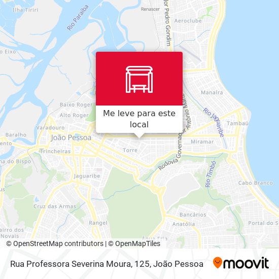 Rua Professora Severina Moura, 125 mapa