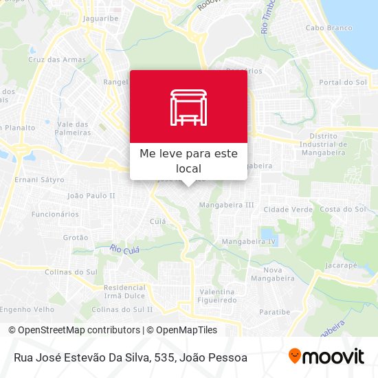 Rua José Estevão Da Silva, 535 mapa