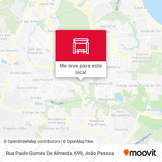 Rua Paulo Gomes De Almeida, 699 mapa