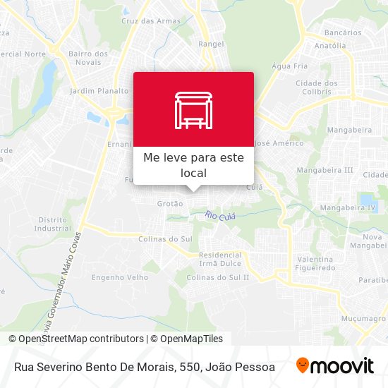 Rua Severino Bento De Morais, 550 mapa