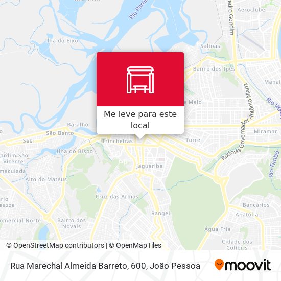 Rua Marechal Almeida Barreto, 600 mapa