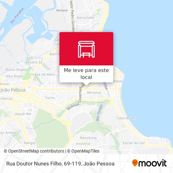 Rua Doutor Nunes Filho, 69-119 mapa