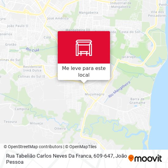 Rua Tabelião Carlos Neves Da Franca, 609-647 mapa
